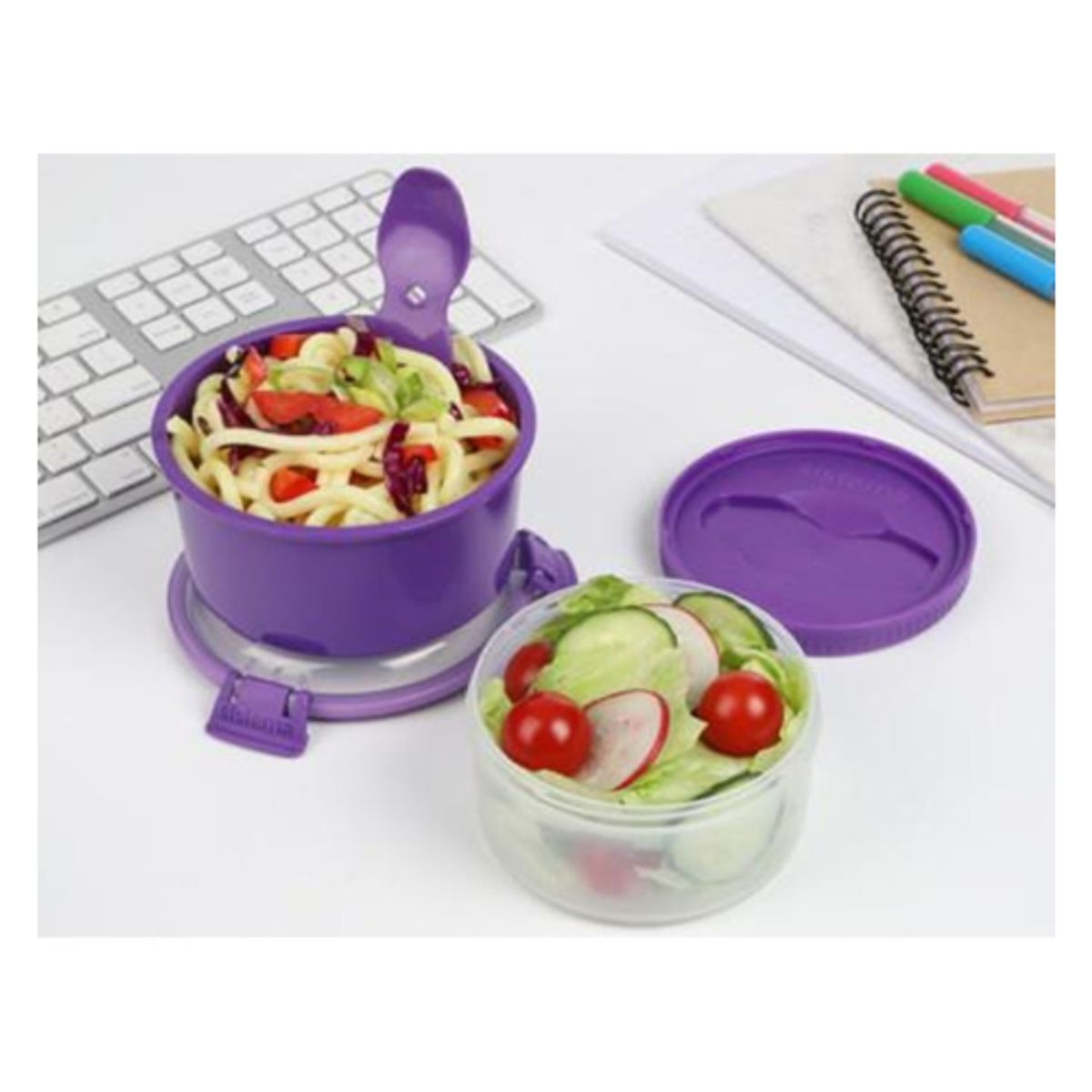 SISTEMA - Hermetico Sistema 965ml Lunch Stack To Go Morado