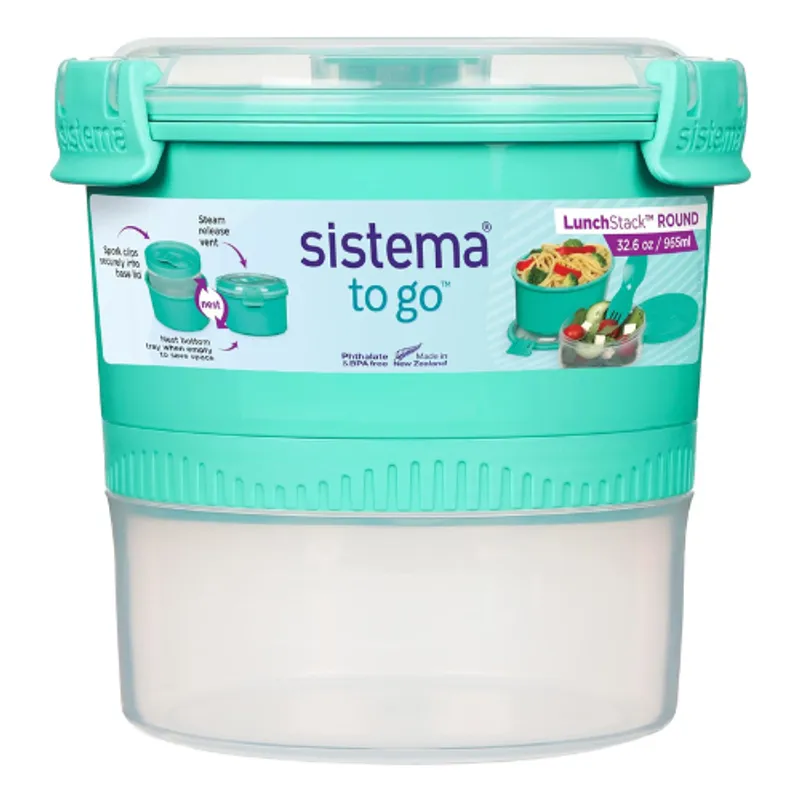 SISTEMA - Hermetico Sistema 965ml Lunch Stack To Go Verde Jade