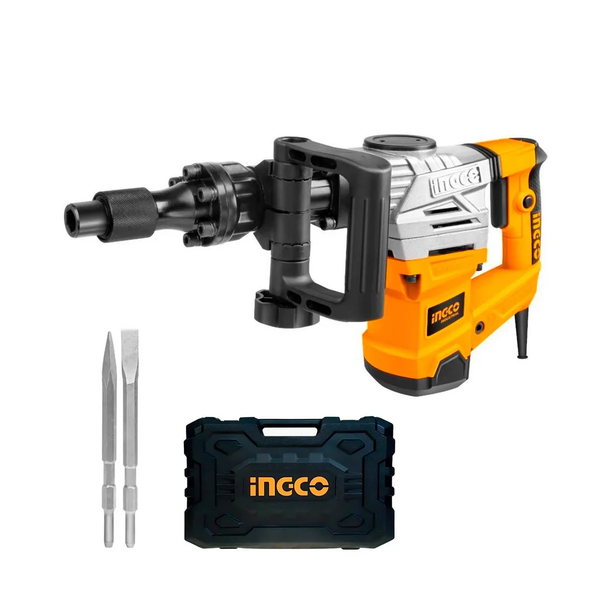 INGCO TOOLS - Martillo Demoledor 1300W Industrial Rompe Pared Techo Ingco