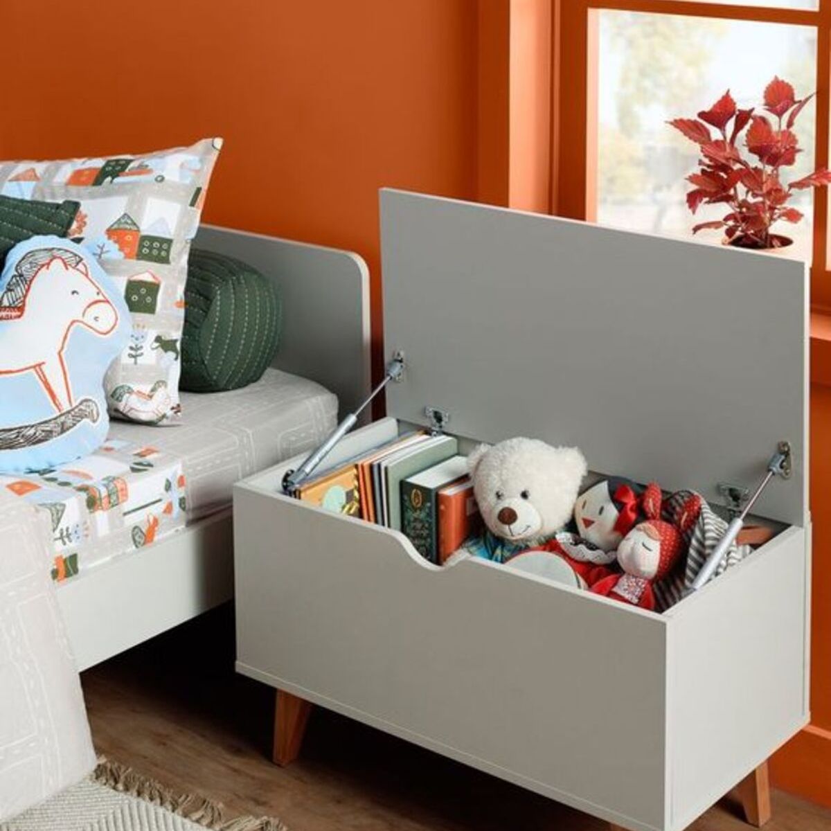 GENERICO - Mueble Auxiliar Organizador Lian de Melamina blanco R&R Muebles