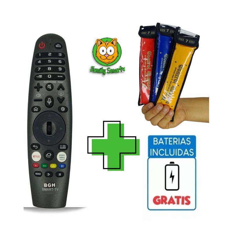 GENERICO - Control Magic Universal para Tv JVC Webos Smart Tv + Funda