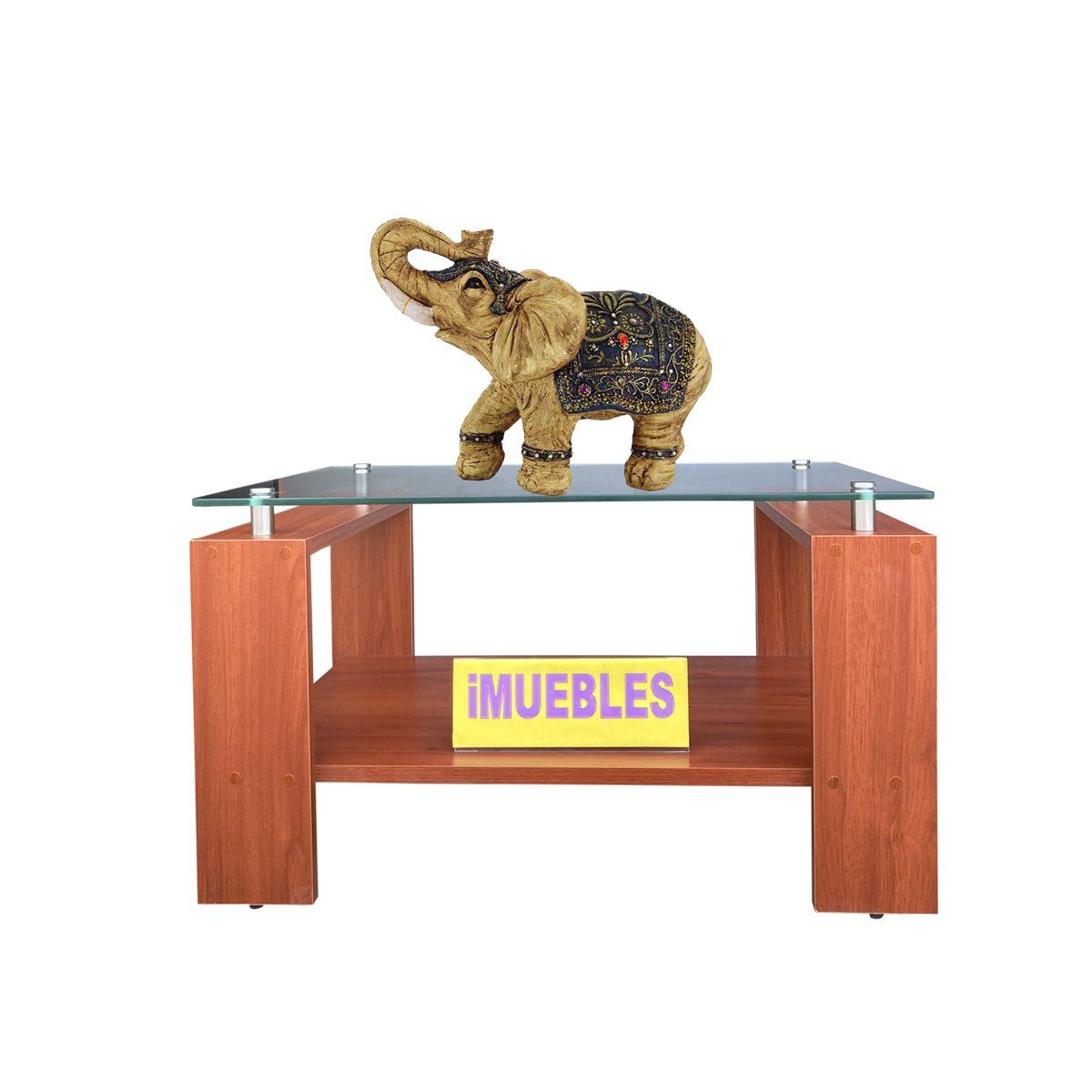 TEMEL - Mesa de Centro para Sala Mesa de Centro con vidrio