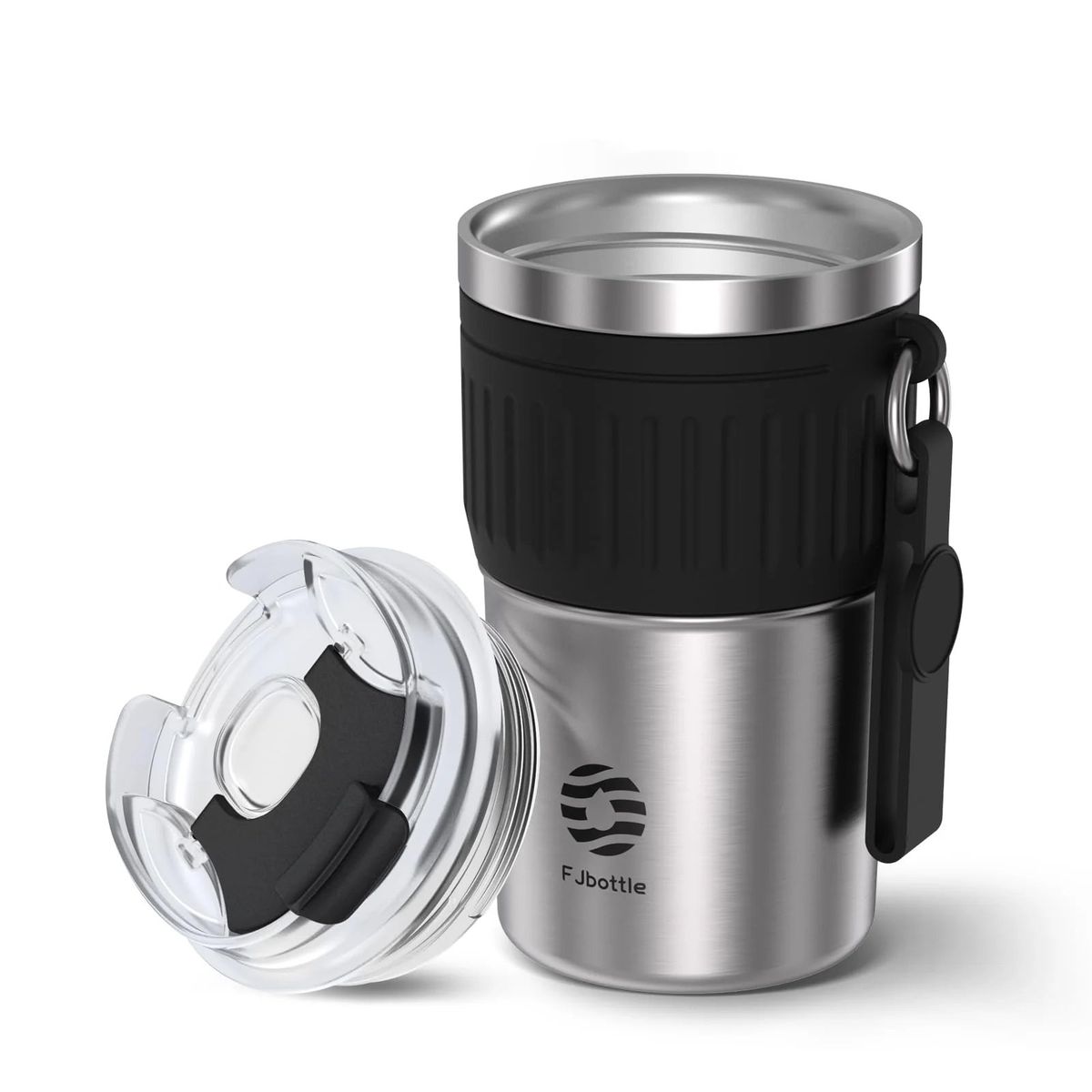 FJBOTTLE - FJBottle - Taza térmica de café con aislamiento de acero inoxidable 400ml-Plata