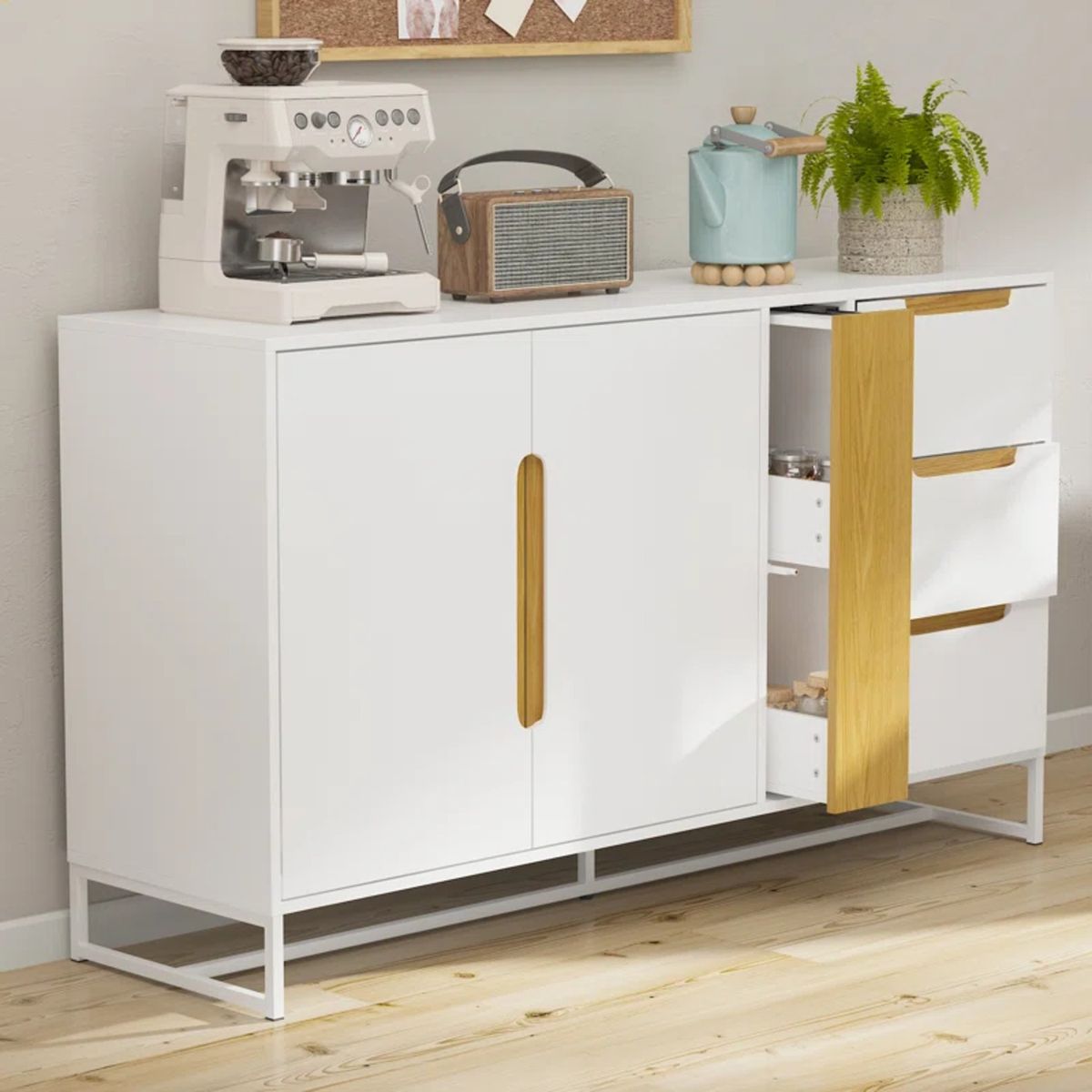 GENERICO - Aparador con Cajón Especiero Gladys Blanco R&R MUEBLES