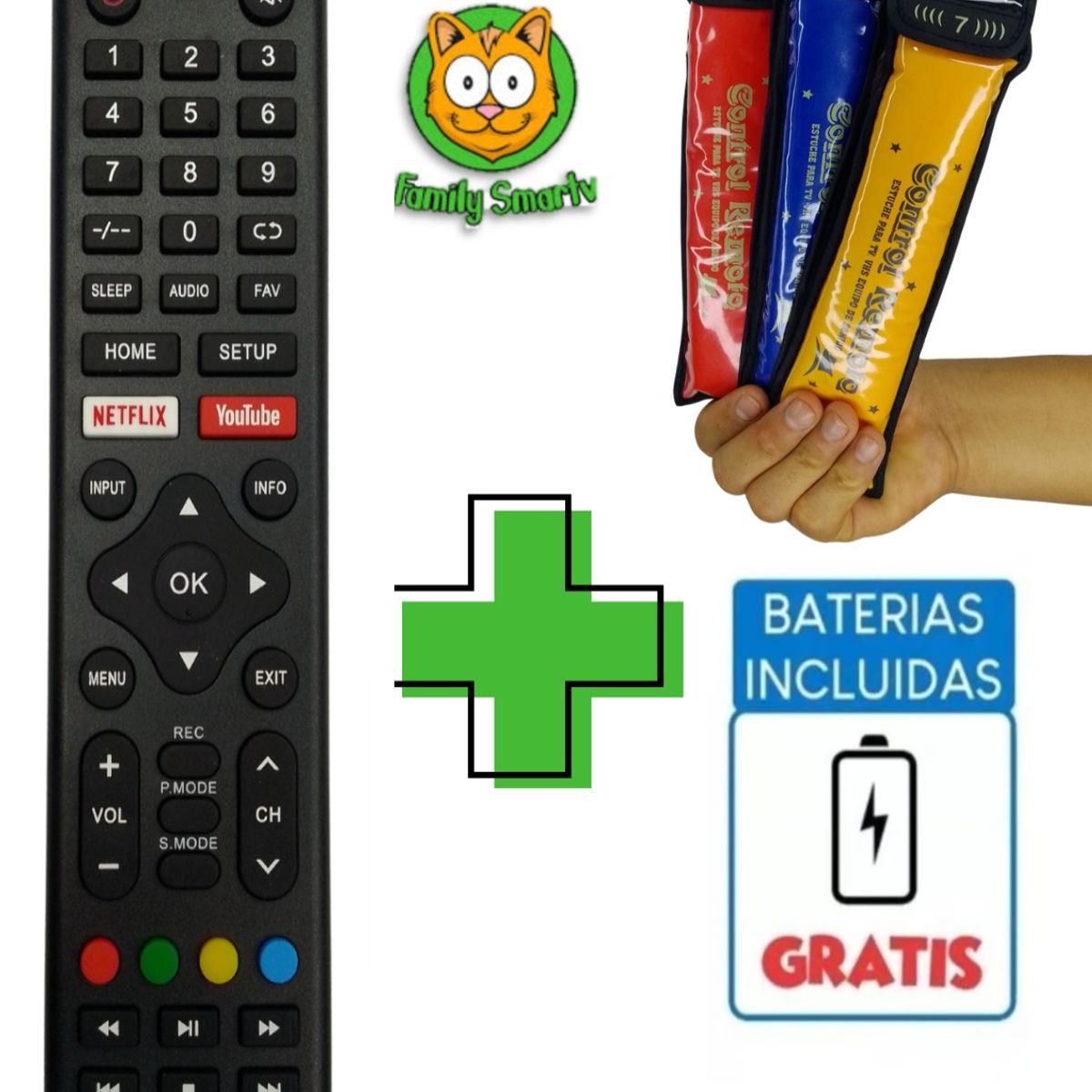 GENERICO - Control Remoto TV Winia HD Smart 2024 + Funda