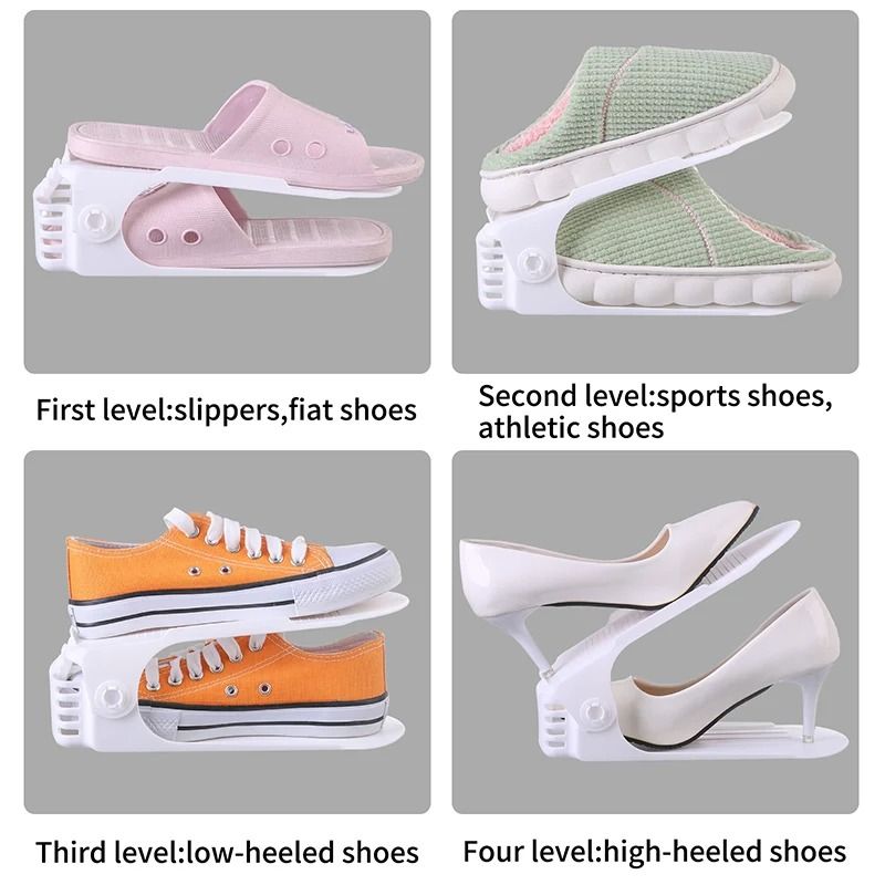 GENERICO - Pack de 3 Organizadores de Zapatos - Color Blanco