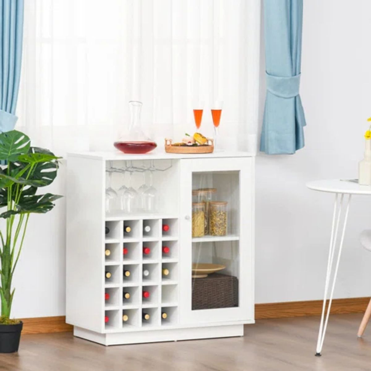 GENERICO - Mini Bar Moderno Magno Blanco R&R MUEBLES