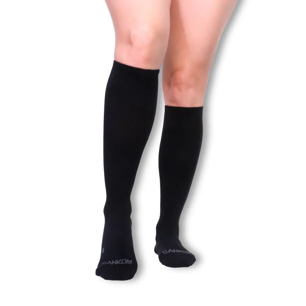 QUALITY PRODUCTS - Medias de Compresión S-M color Negro - Sankom Light Socks