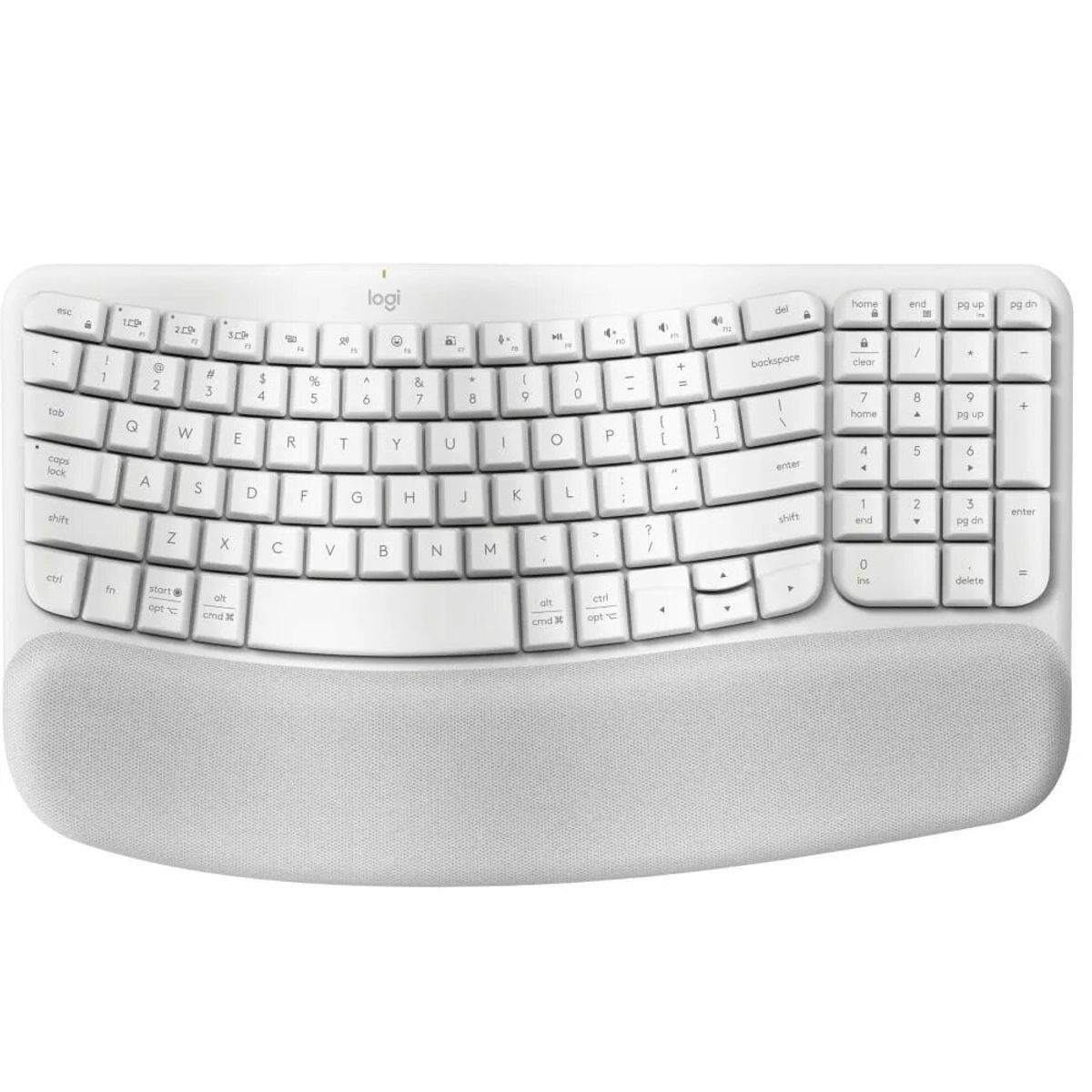 LOGITECH - TECLADO LOGITECH ERGO WAVE KEYS 920-012279 BLUETOOTH WIRELESS WHITE