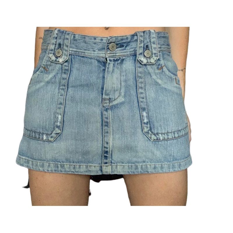 BLWOENS - Falda Jeans Mujer - Azul