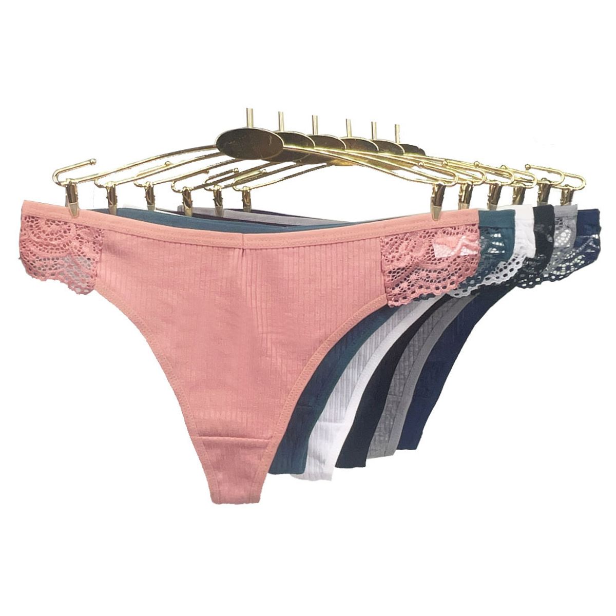 BLWOENS - Pack 6 Calzon Mujer - Verde