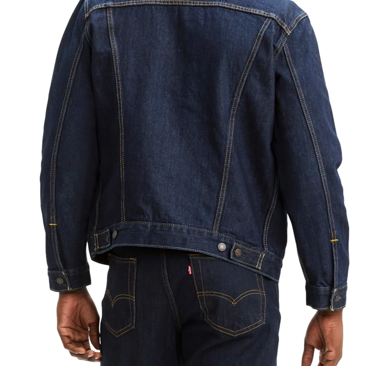 LEVIS - Casaca Hombre Cuello en Punta Azul Oscuro Levis