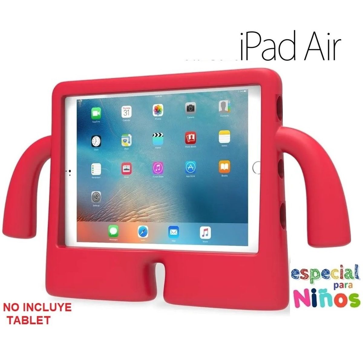 GENERICO - Funda Niños para iPad 9.7 Air 1 / Air 2 Case kids Protector Anti Golpe