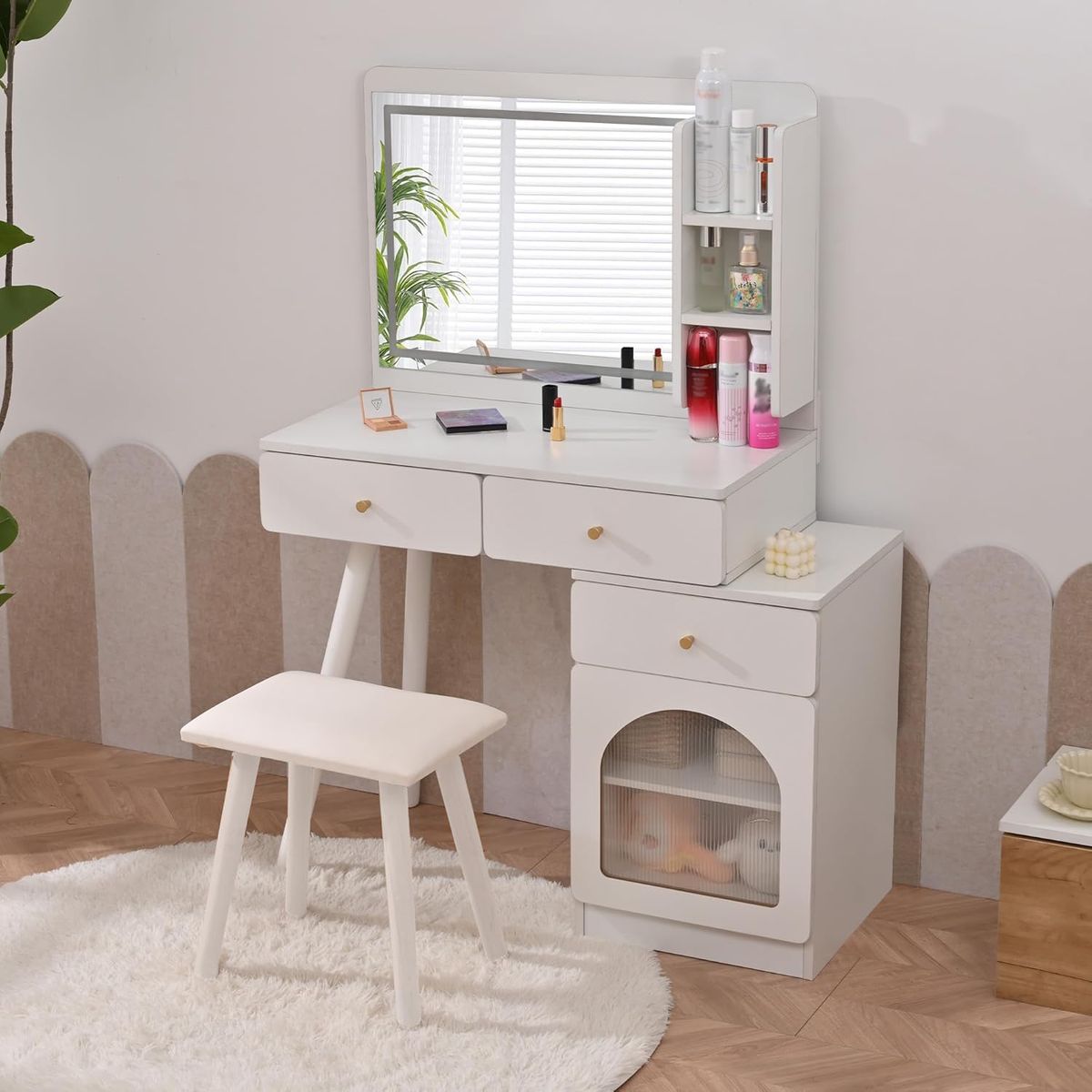 DIBA MUEBLES - Tocador Exclusivo con Asiento Ginavi - DIBA Muebles