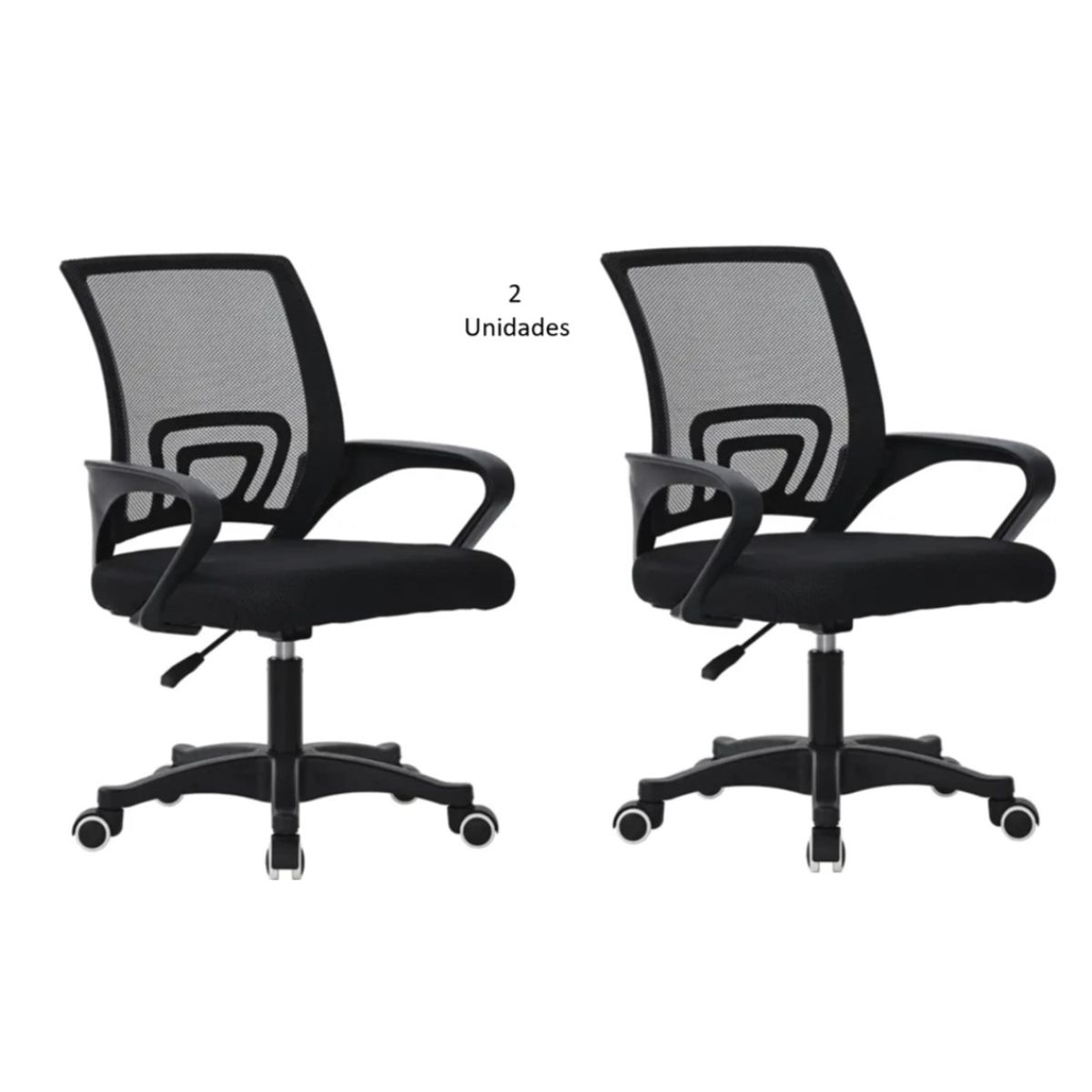GENERICO - Silla Oficina x2 de Escritorio Giratoria Ergonomica