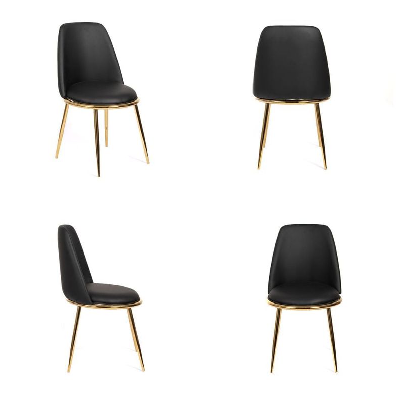 GRUPO CB - Silla con Asiento Acolchado Modelo Golden Pack x4