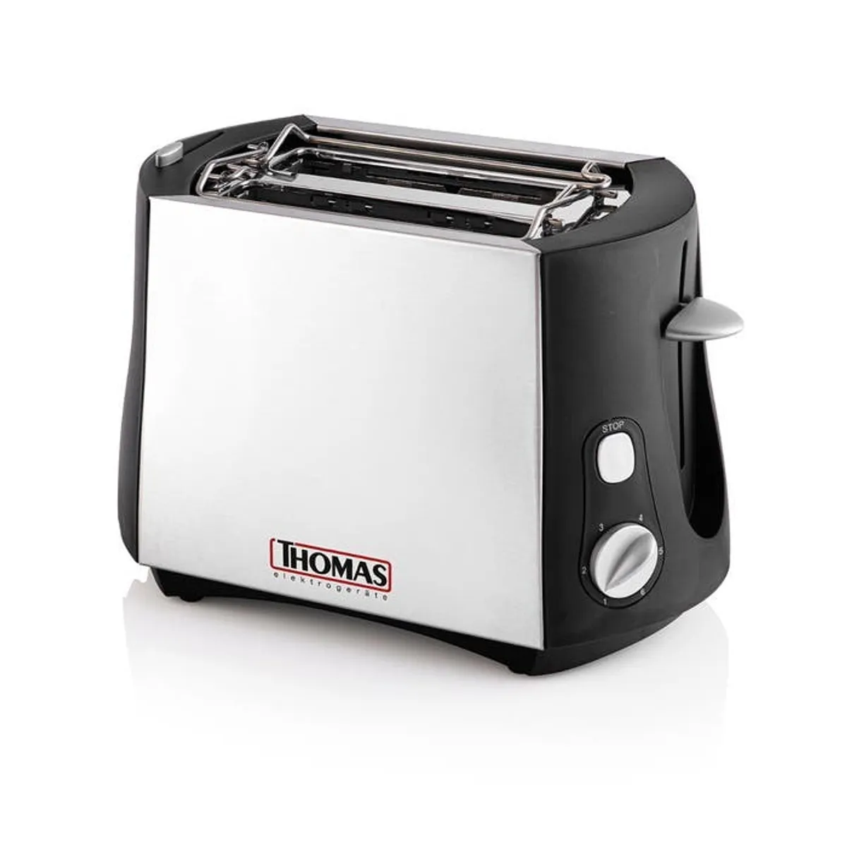THOMAS - Tostadora Thomas TH-120 de 2 Panes 800 watts