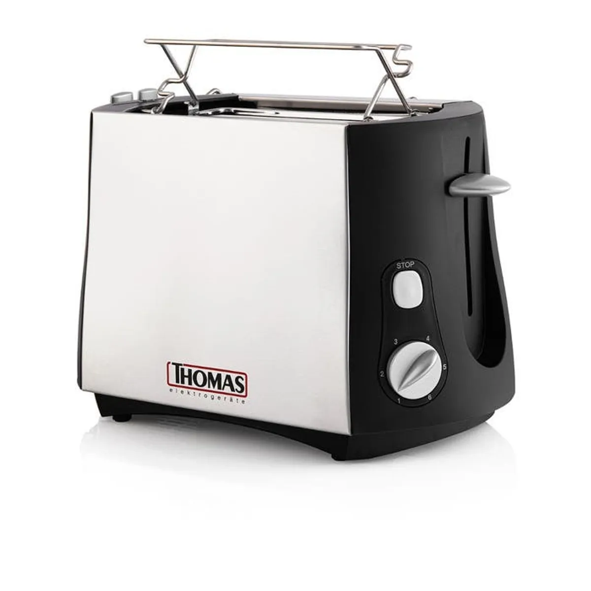 THOMAS - Tostadora Thomas TH-120 de 2 Panes 800 watts