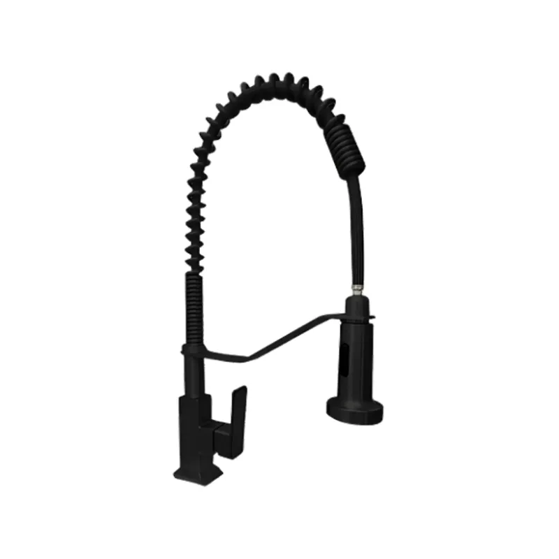 XM - LLAVE DE COCINA RESORTE NEGRO AL MUEBLE LC1077N