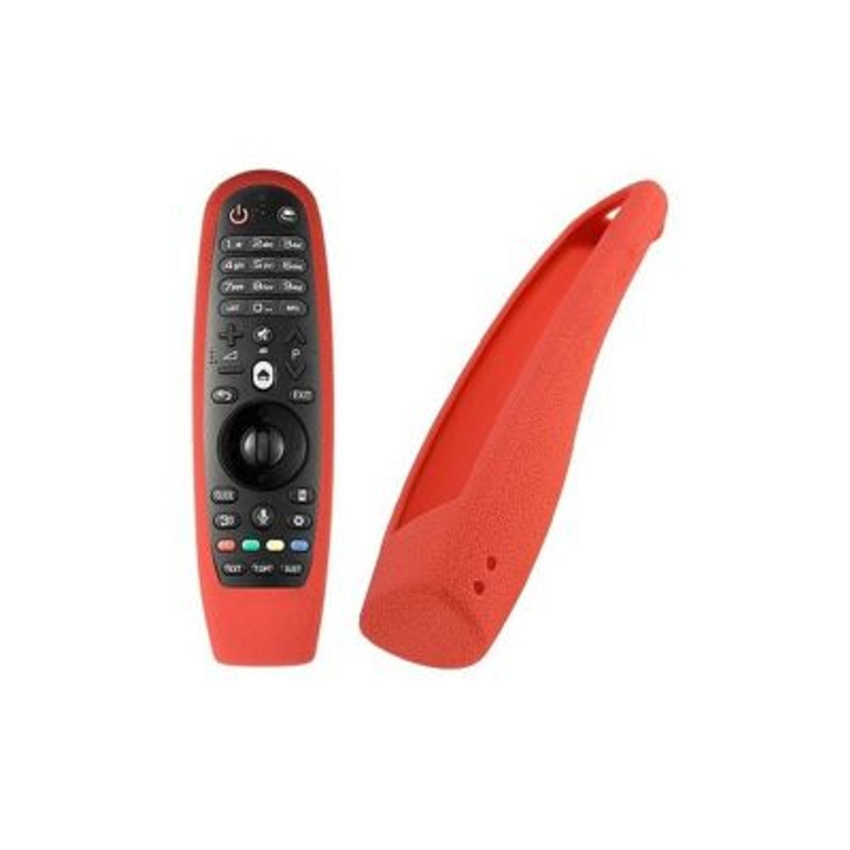 GENERICO - Funda de silicona para control magic LG - rojo