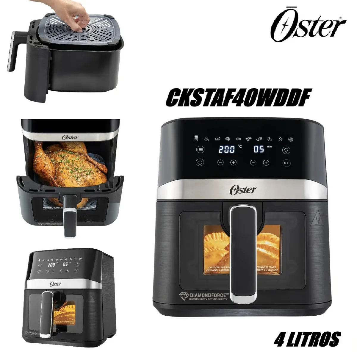 OSTER - Freidora de Aire Digital Oster® 4L CKSTAF40WDDF