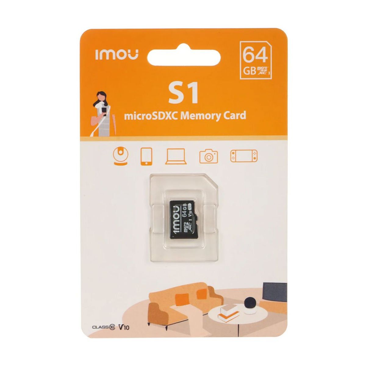 IMOU - IMOU ST2-64-S1 Memoria Micro SD 64GB para Video