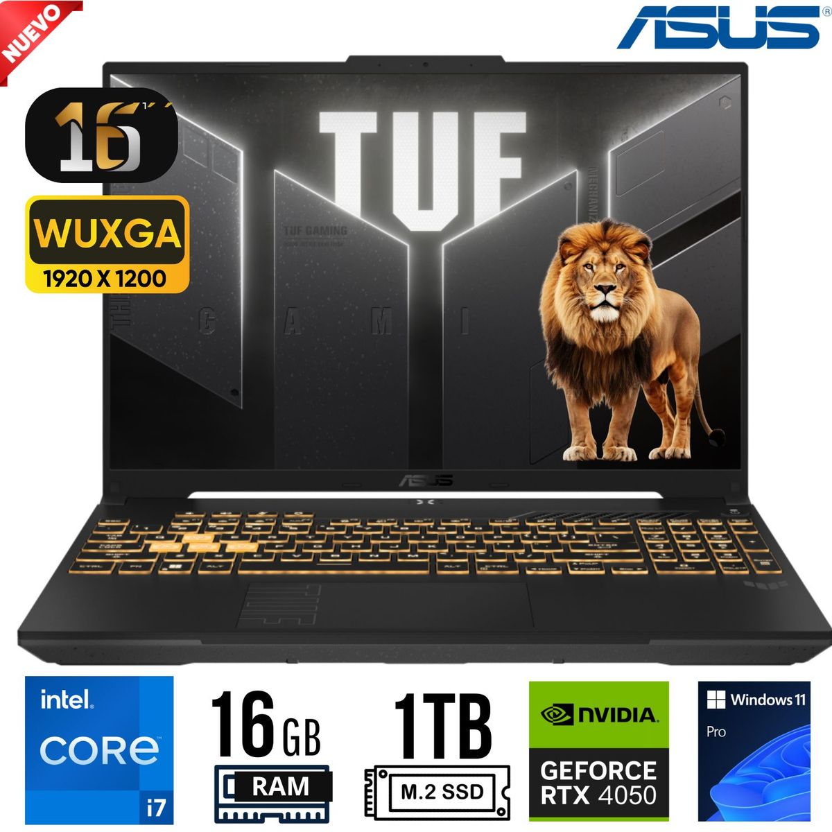 ASUS - Laptop ASUS TUF FX607VU-RL095 Intel Core i7- 13620H Ram 16GB SSD 1TB RTX 4050 6GB 15.6" FHD WIN11