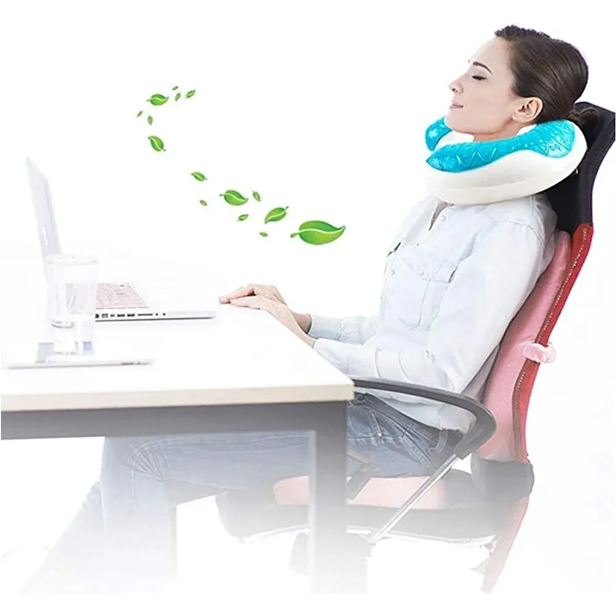 GENERICO - COJIN  VISCOELASTICA CERVICAL GEL