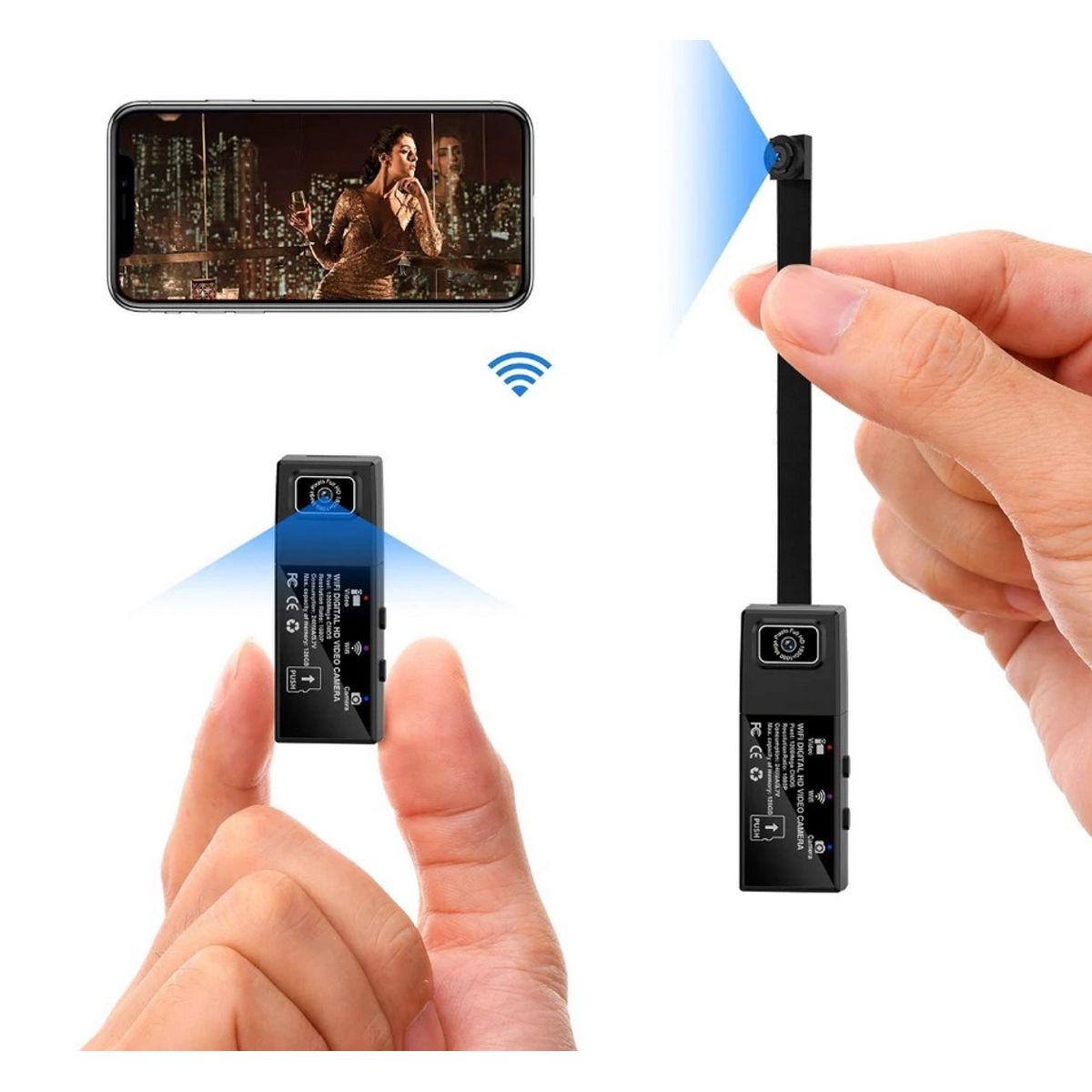 OEM - Camara Espia Wifi Modulo - Dos Lentes Nocturna - Para Celular