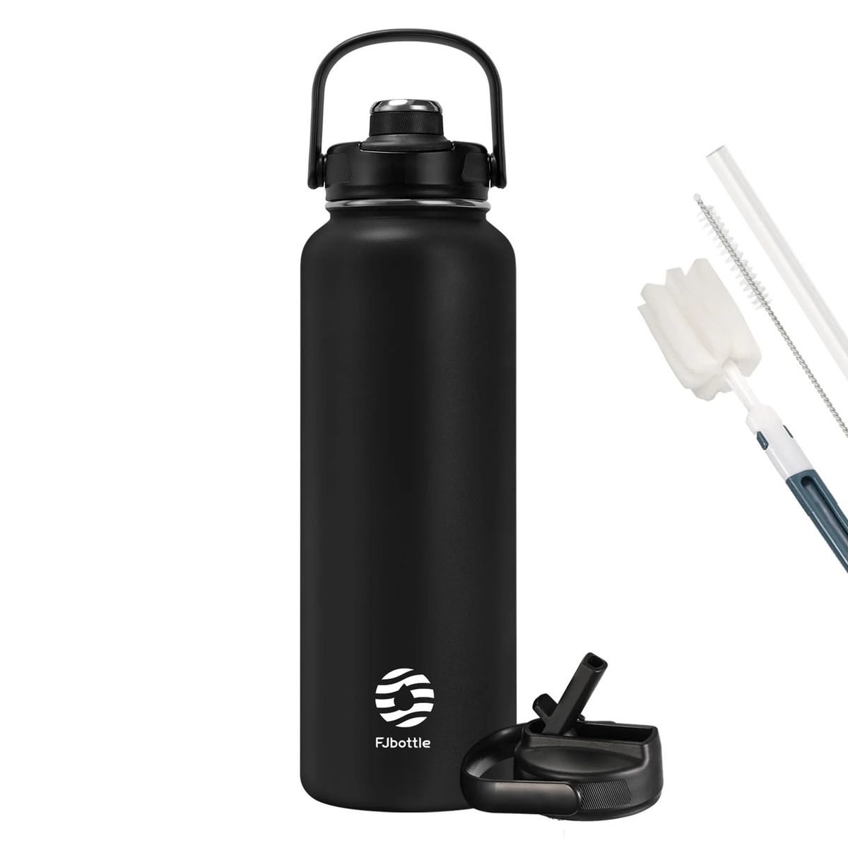 FJBOTTLE - FJBottle - Botella de acero con tapa de tritán 1200ml - Negro