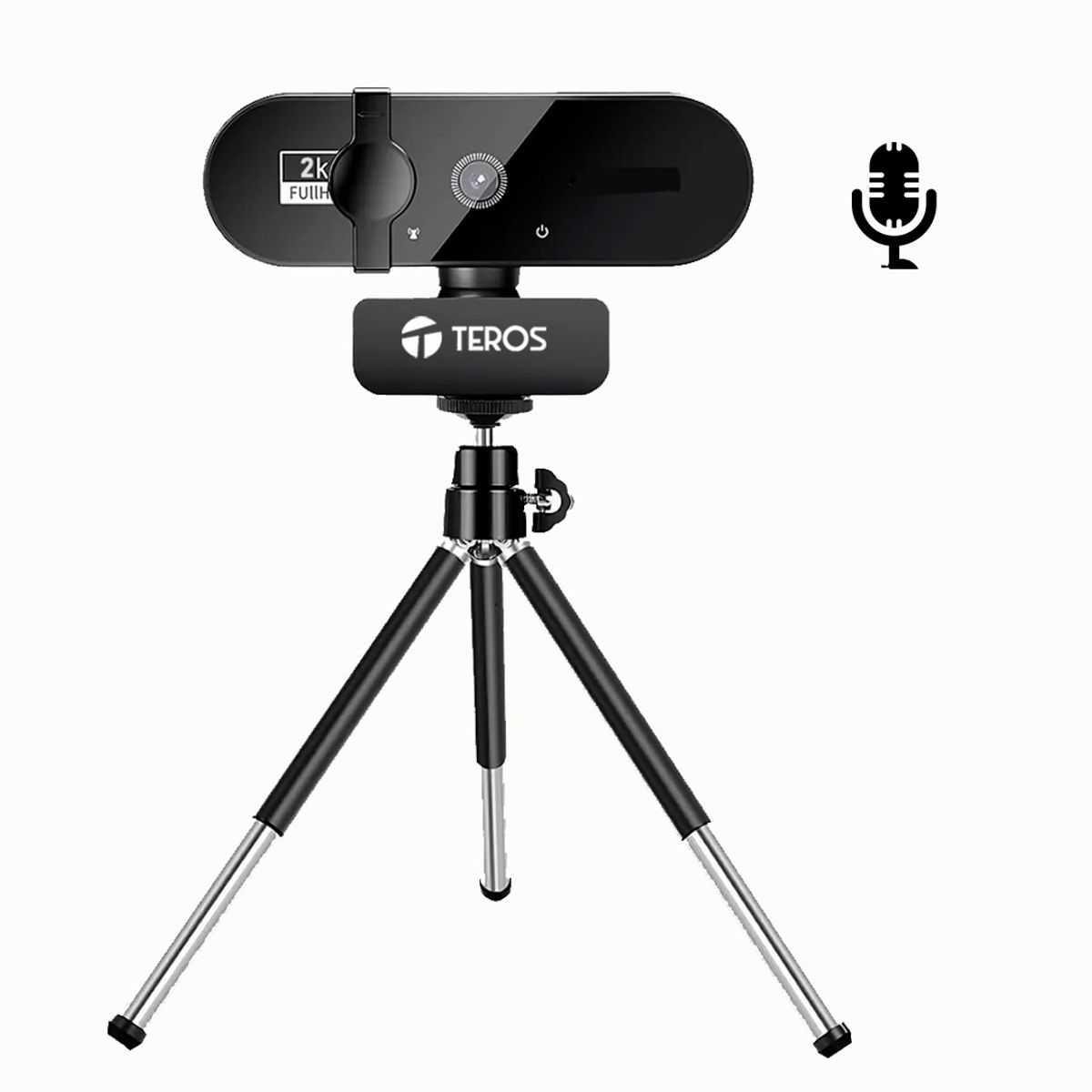 TEROS - Cámara Web 2k 2592pix Teros Te-9072 Con Tripode