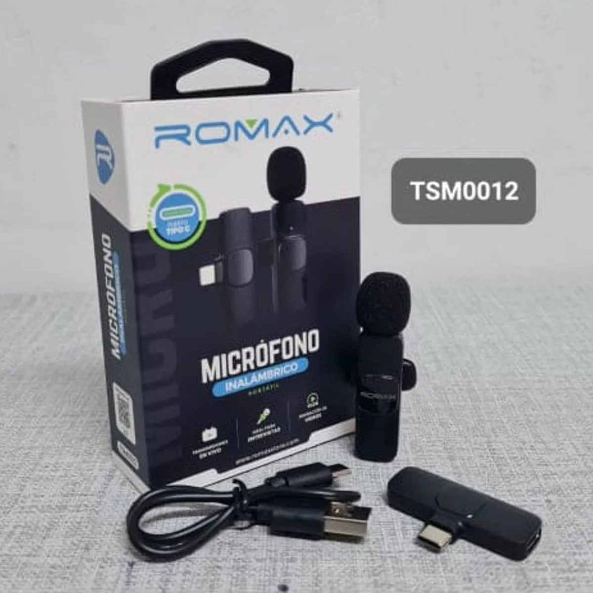 ROMAX - ROMAX MICROFONO INALAMBRICO PORTATIL TIPO C