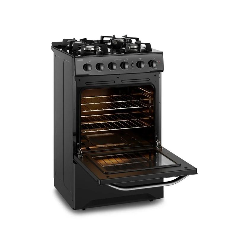 ELECTROLUX - Cocina Electrolux 4 Hornillas con Mesa de Vidrio Templado y Horno con Tecnología FastClean FE4GPR.