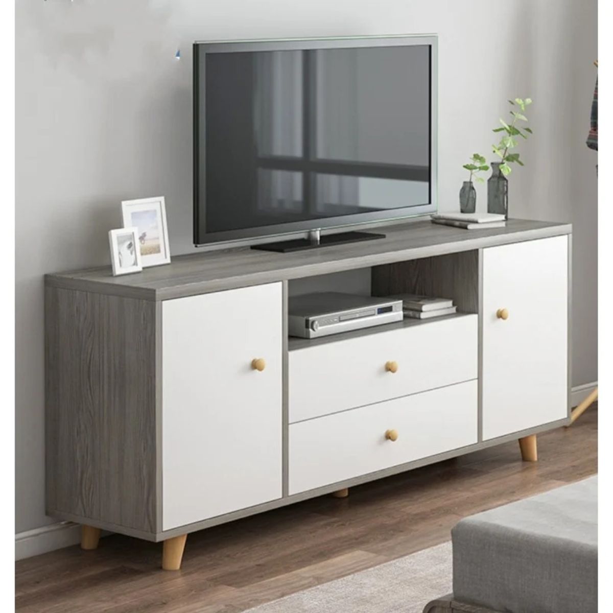 TU MESITA - Mesa de TV Zizure Gris 120cm