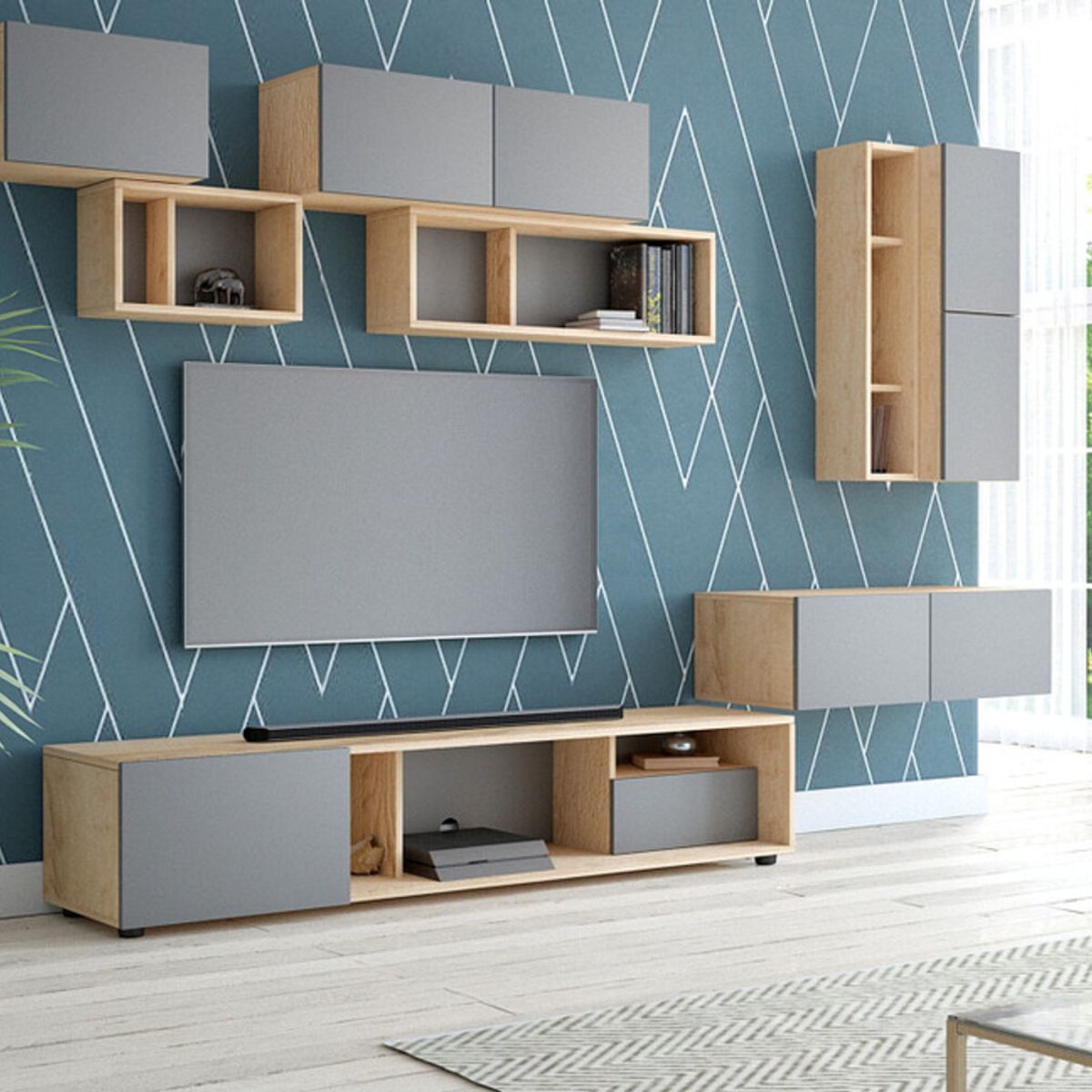 TU MESITA - Mesa de TV Barcelona color DunaGris TU MESITA