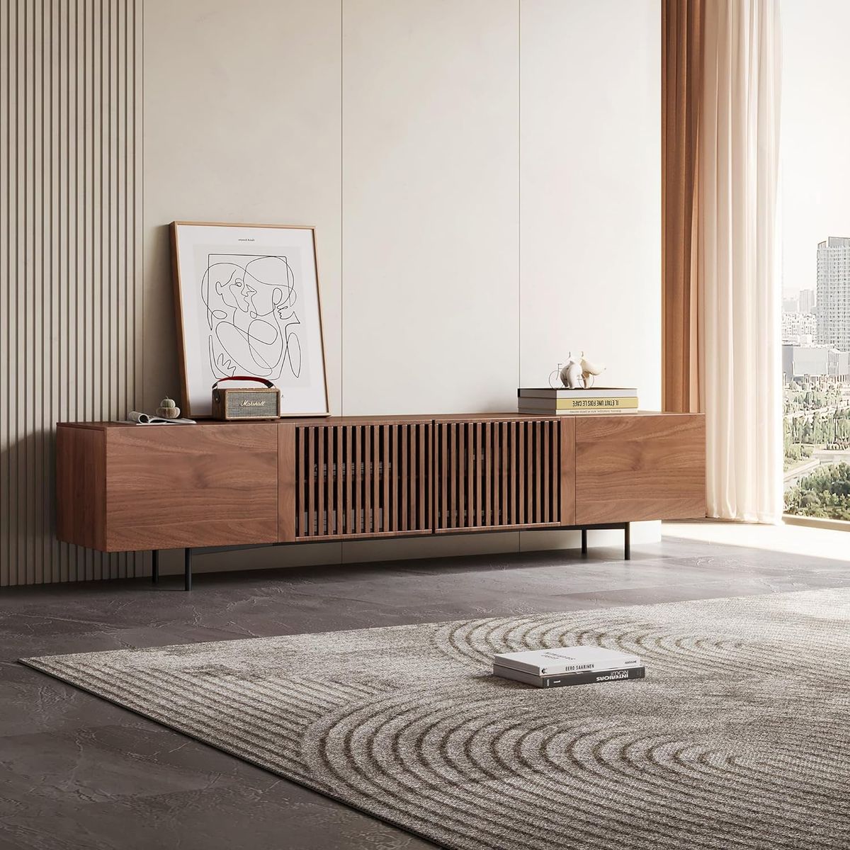 TU MESITA - Mesa de tv Minimalista Namura color Marrón TU MESITA