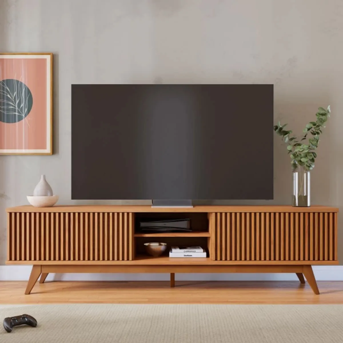 TU MESITA - Mesa de TV Moderna Alexis color Marrón TU MESITA