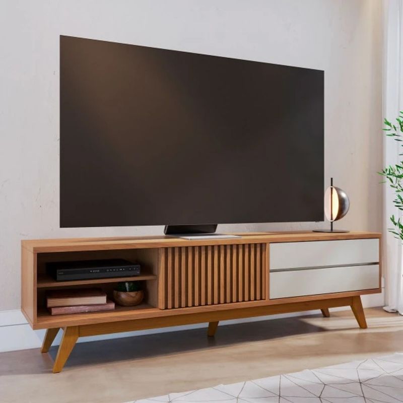TU MESITA - Mesa de TV Minimalista Icarus color HayaBlanco TU MESITA