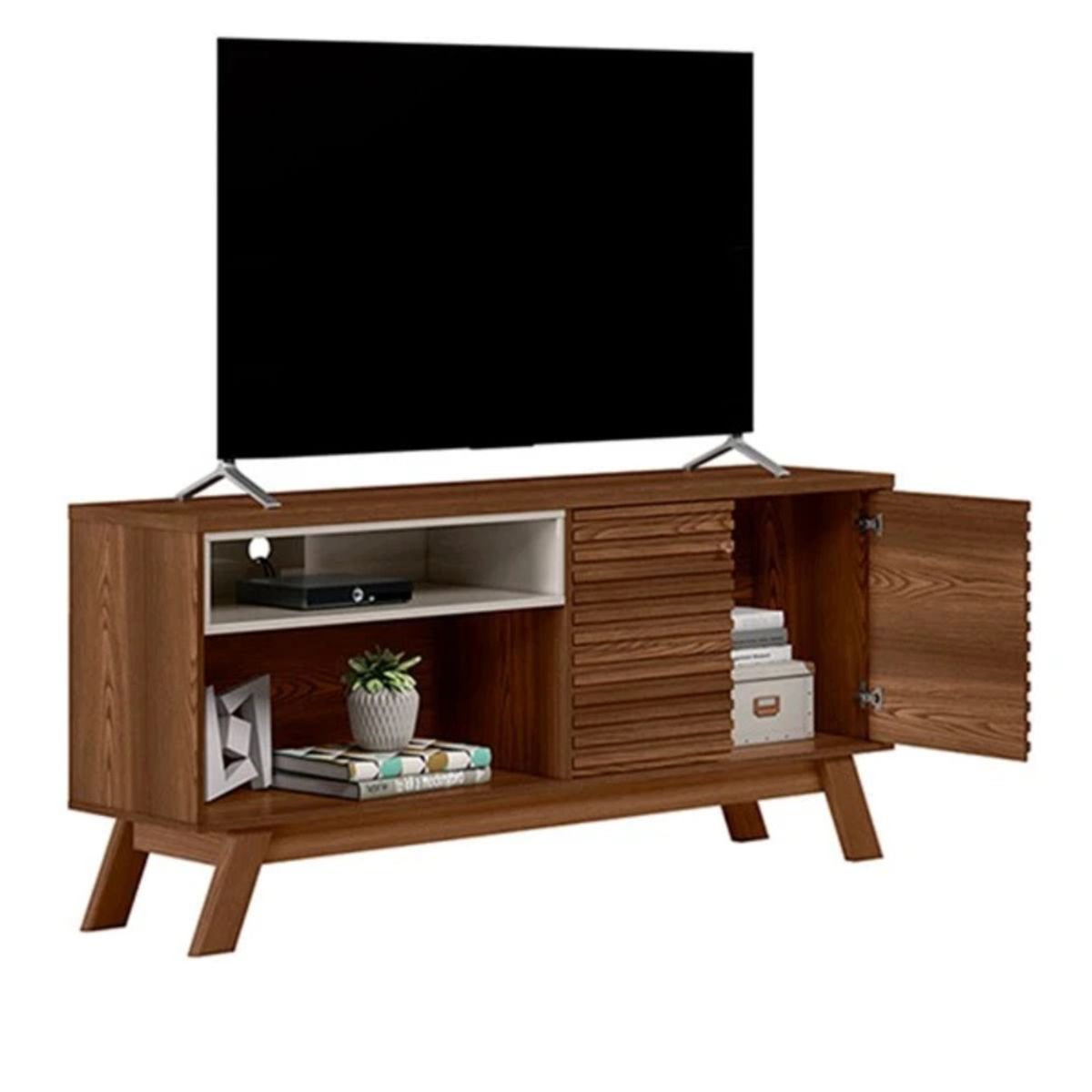 TU MESITA - Mesa de TV Multiusos Nico color Marrón TU MESITA