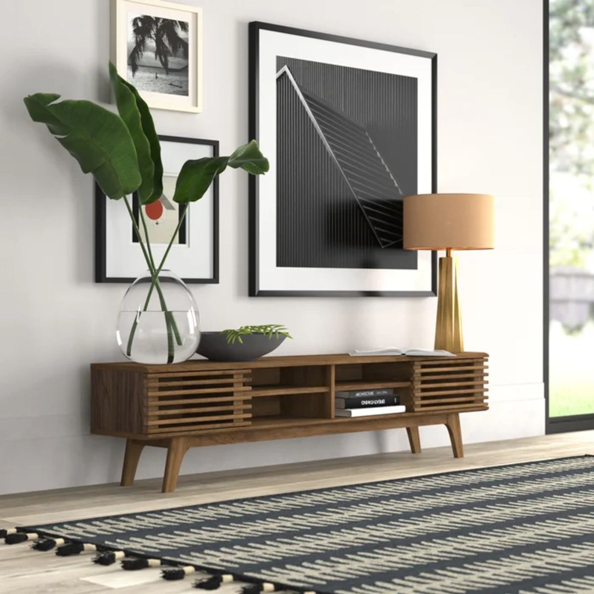 TU MESITA - Mesa de TV Moderna Odissey color Marrón TU MESITA