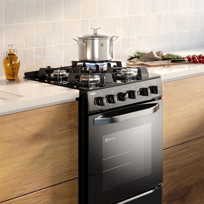ELECTROLUX - Cocina Electrolux 4 Hornillas con Mesa de Vidrio Templado FE4GPR.