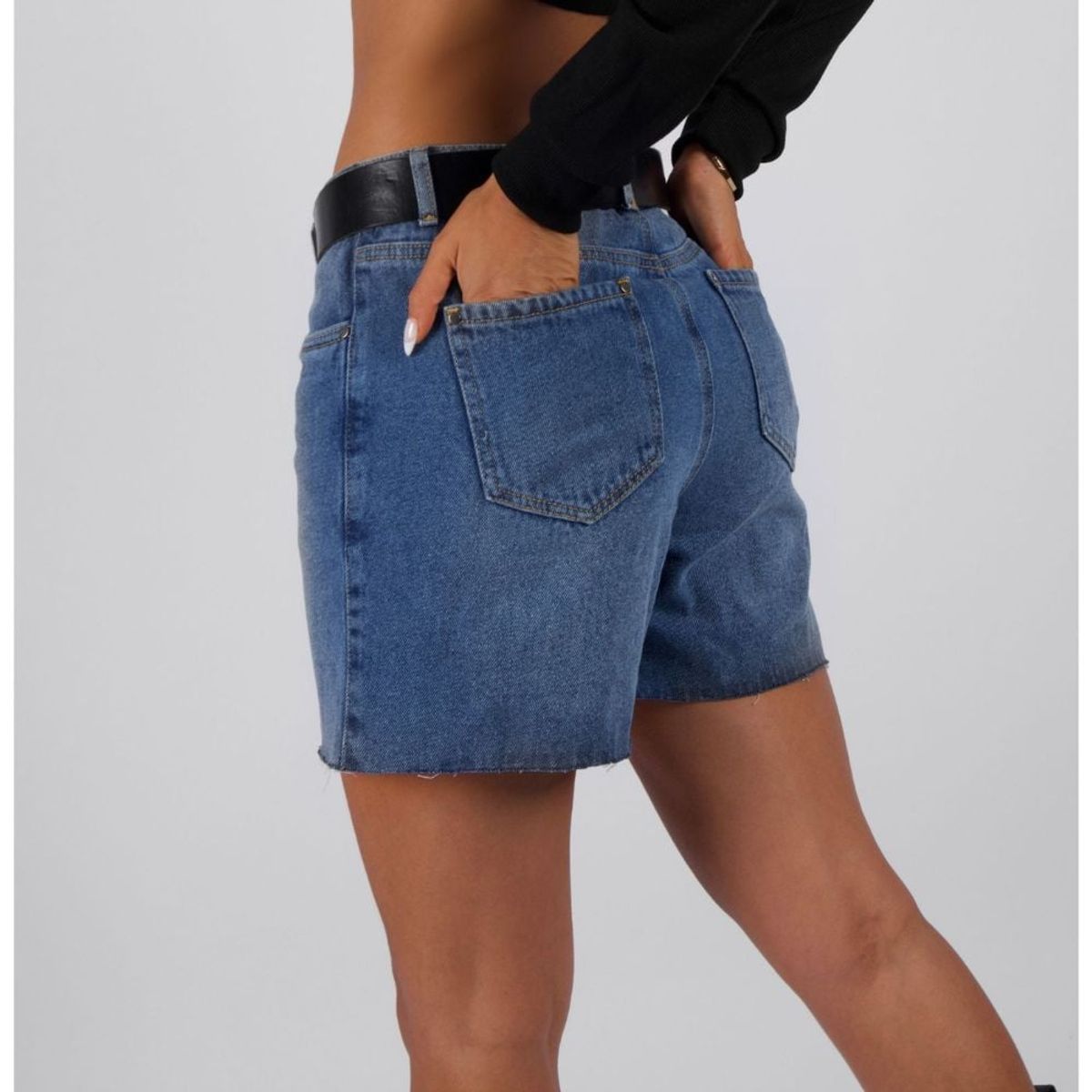 BETWEEN US - Biker short jean Between Us