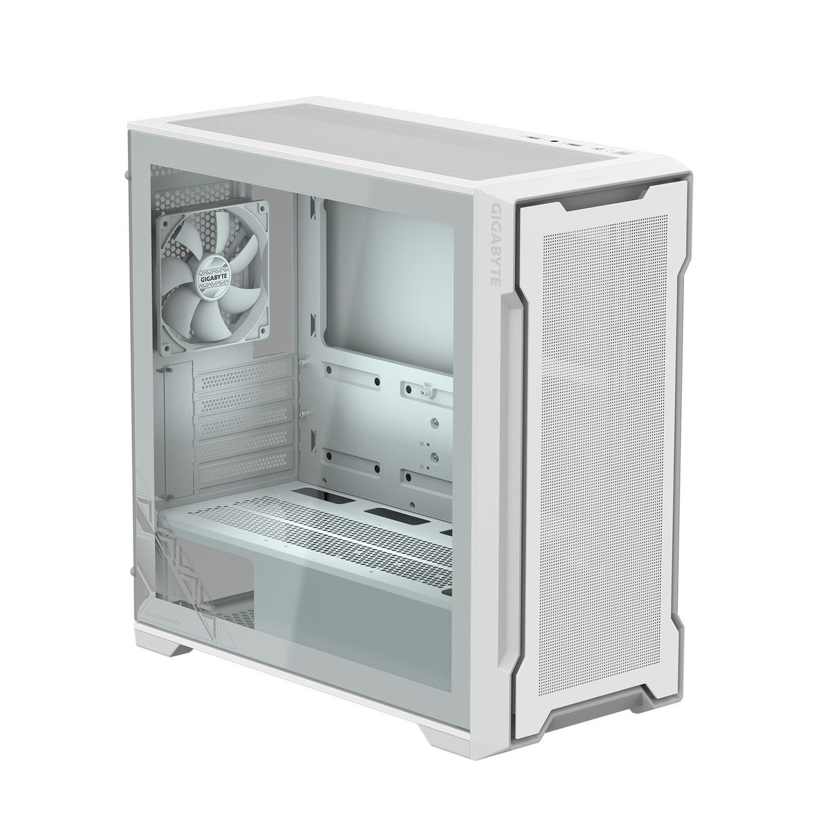 GIGABYTE - CASE GIGABYTE C102 GLASS ICE MID TOWER BLANCO ACERO PN GB-C102GI