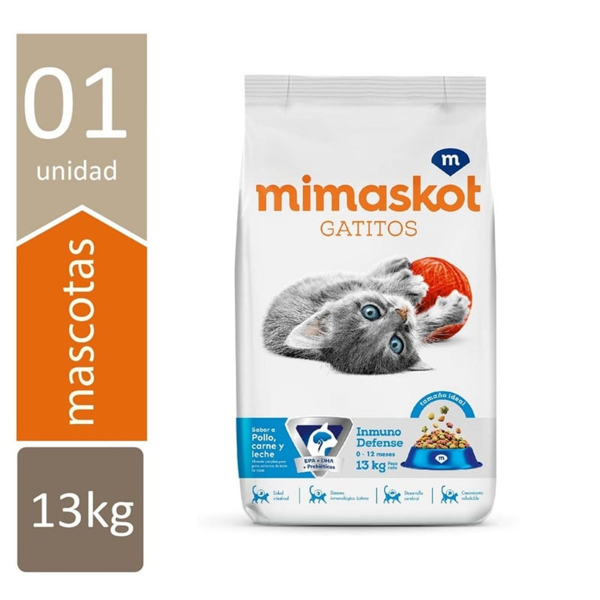 MIMASKOT - MIMASKOT GATITOS POLLO CARNE 13 KG