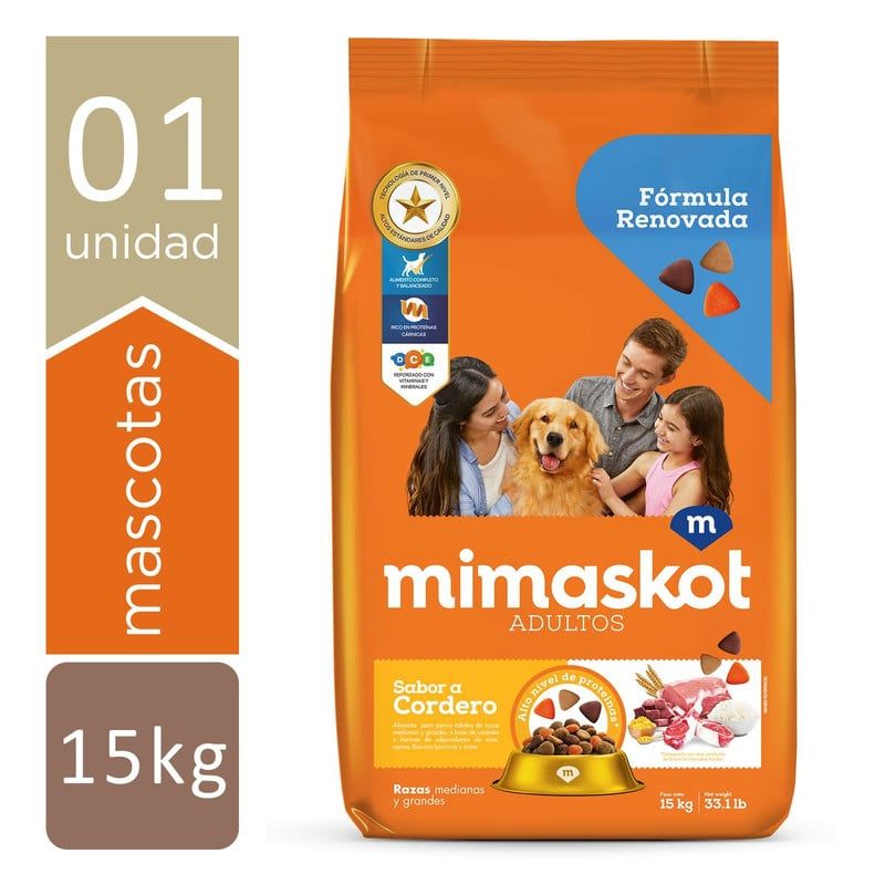 MIMASKOT - MIMASKOT ADULTOS RZ MG CORDEROCEREALES 15 KG