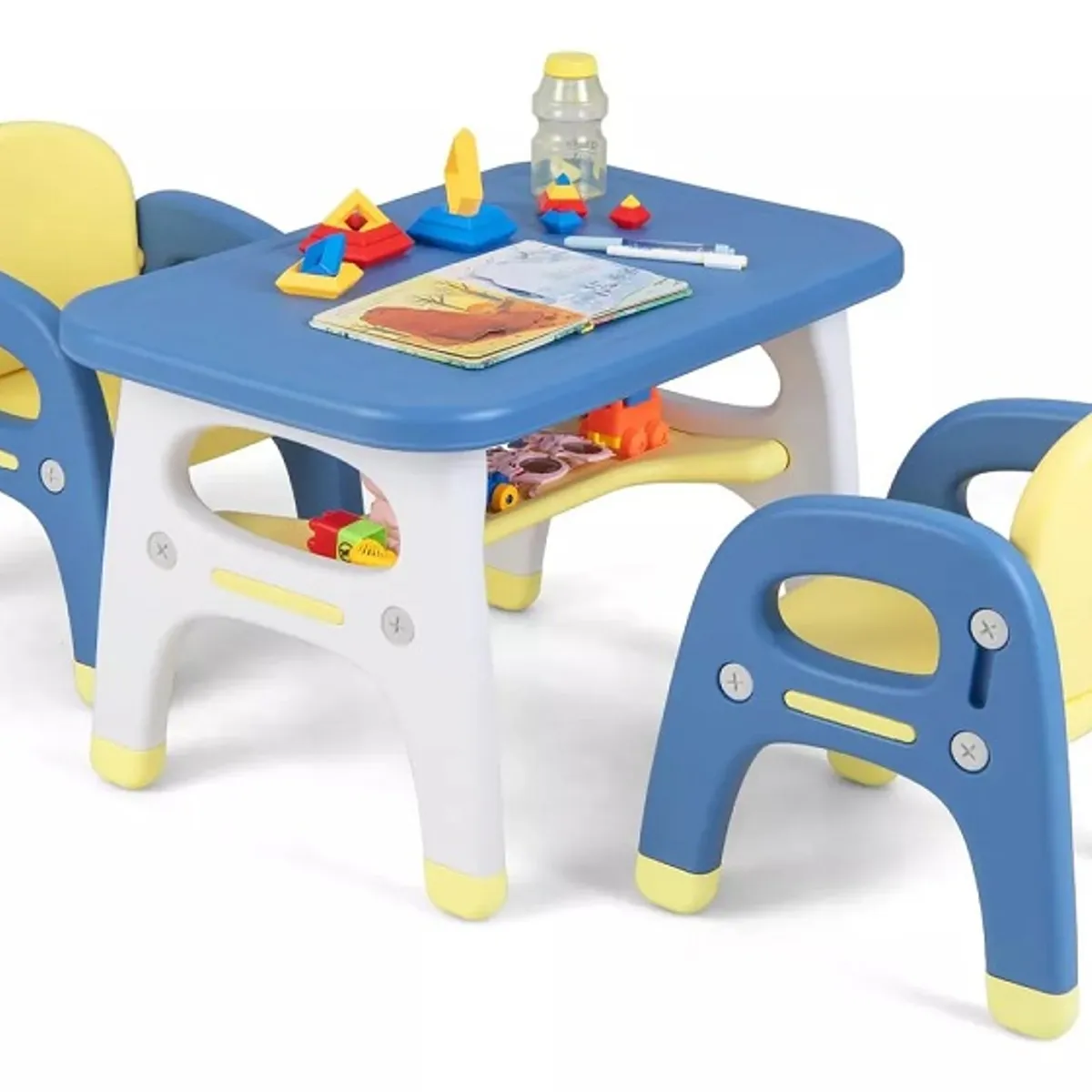 PERU IMPORTACIONES - MESA  INFANTIL CON 2 SILLAS PARA NIÑOS