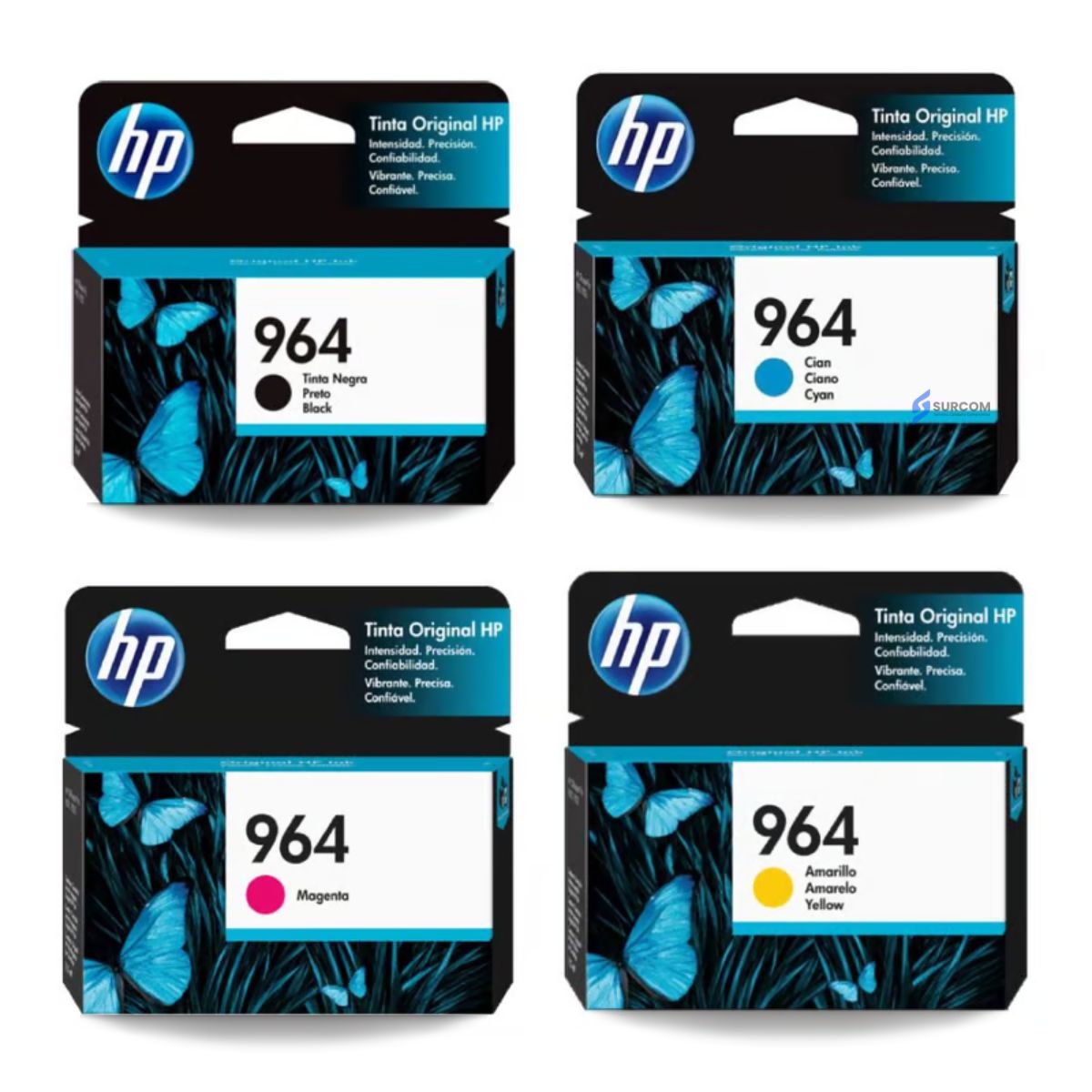 HP - Kit Tinta HP 964 Cyan Magenta Amarillo Negro