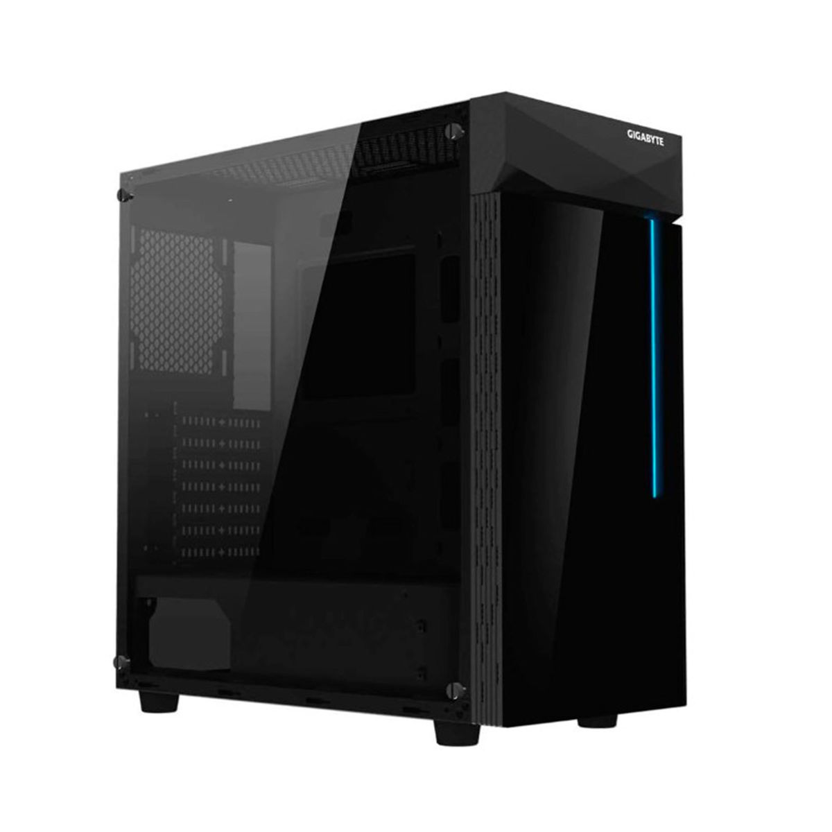GIGABYTE - CASE GIGABYTE GB-C200G NEGRO CON VENTANA TRANSP ACERO PN GB-C200G