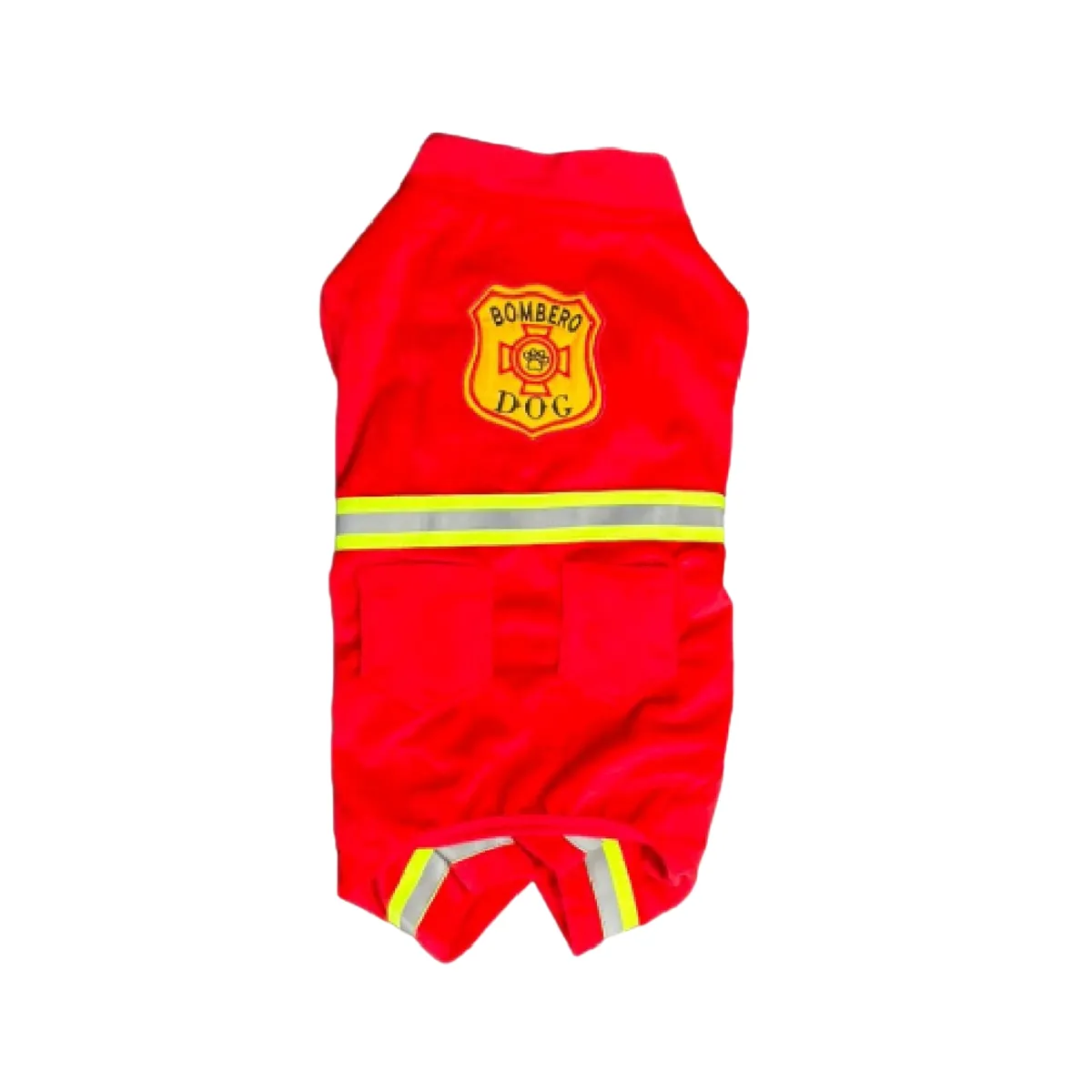 GENERICO - Disfraz Halloween mascotas perros y gatos bombero talla 2