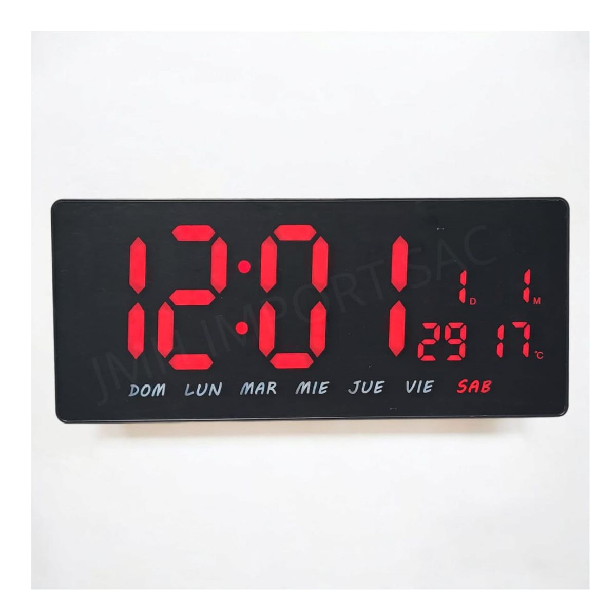 GENERICO - Reloj Digital de Pared Alarma Calendario